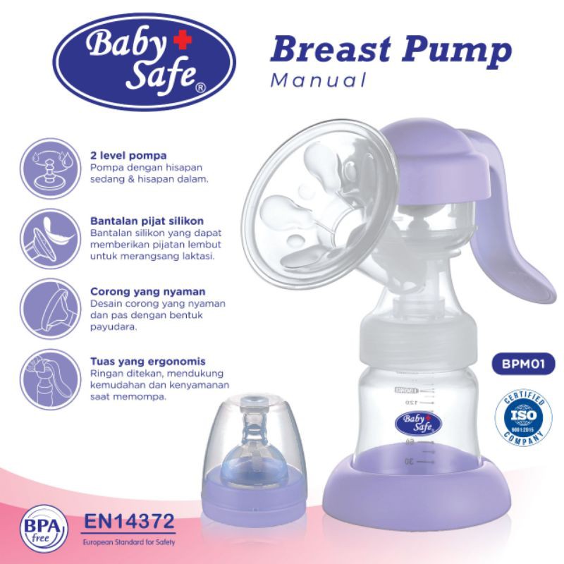 ♥BabyYank♥ Baby Safe Breast Pump Manual Pompa ASI BPM01