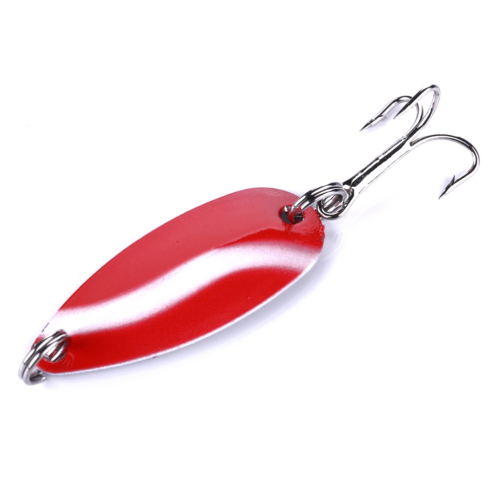 HENGJIA 30PCS/Pack Spoon Baits Spinner Fishing Lure 2g-12g Fishing wobbler Metal Lures Spinnerbait Artificial free with box