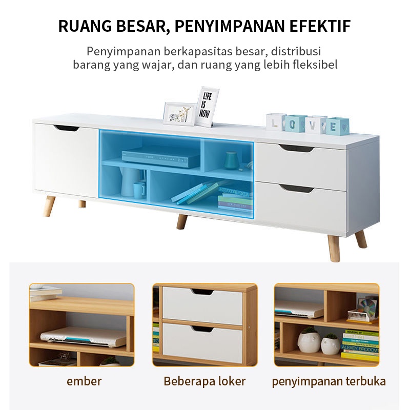 Weyon Sakura meja TV/lemari TV/Kabinet TV/Rak tv/meja tv minimalis modern /Rak tv Kayu/rak tv minimalis(F15B-140CM)