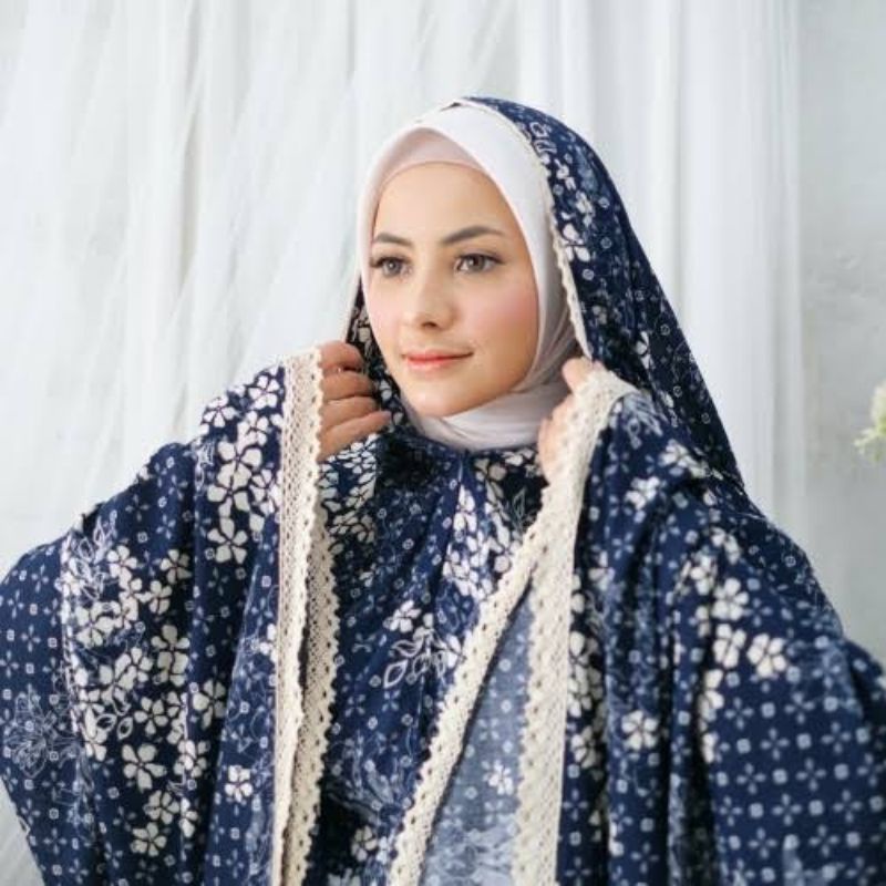 Mukena Dewasa jumbo Traveling 2in1 Aruna Bahan rayon Premium, Ukuran Dewasa