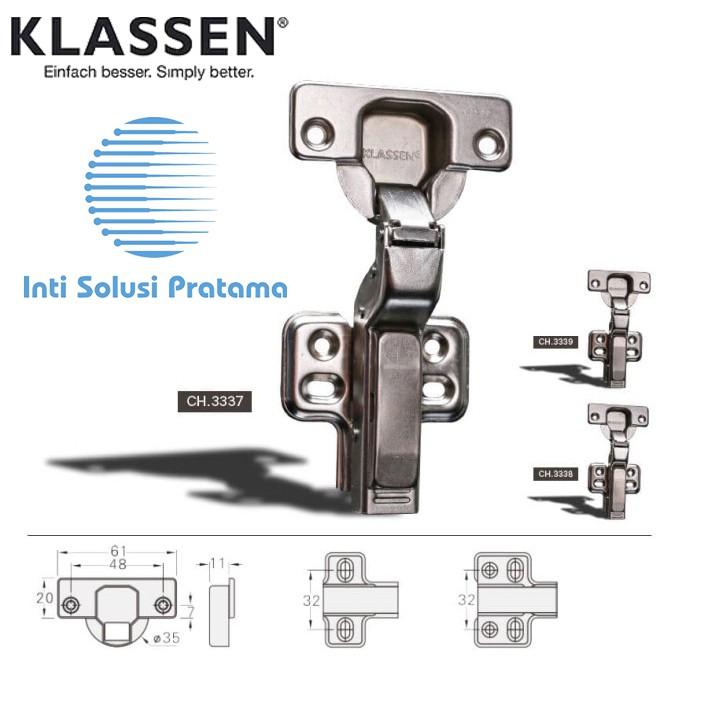 Klassen Engsel Sendok Soft Close