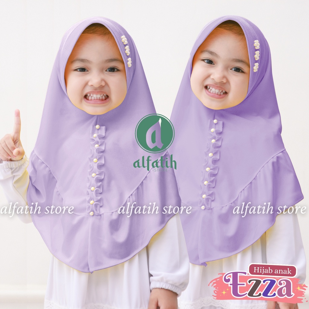 JILBAB ANAK TK - SD EZZA / PET MUTIARA REMPEL / JILBAB ANAK USIA 4-7 TAHUN / PAKAIAN MUSLIMANAK PEREMPUAN / KERUDUNG ANAK TK / HIJAB ANAK TK-SD KHIMAR ANAK