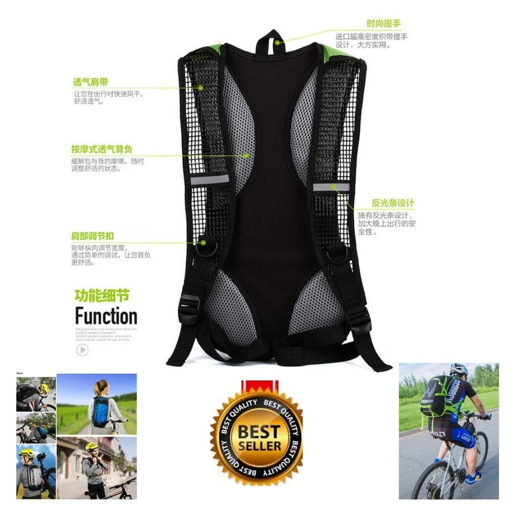 Tas Olahraga Sepeda Hiking Run Sport Bike Backpack 5L Waterproof 111134