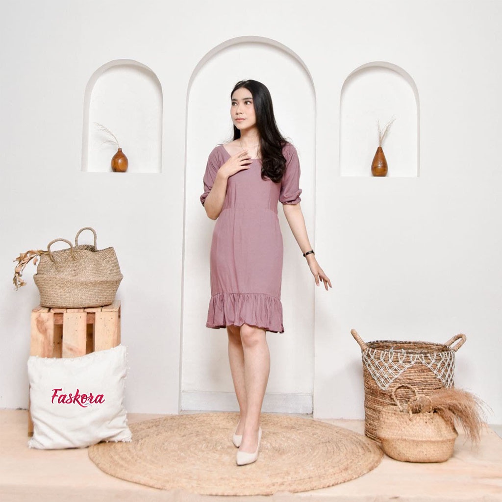 Dress Alexa Alexandra Polos Pendek Jumbo