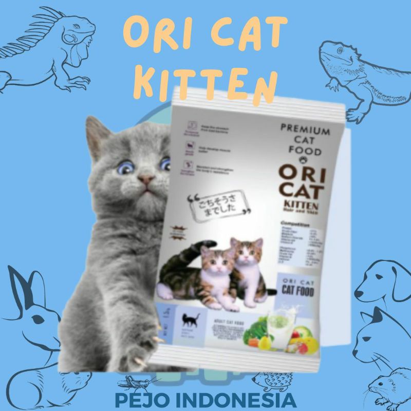 Ori Cat Kitten Makanan Kucing Premium Oricat 800gr KEMASAN BARU