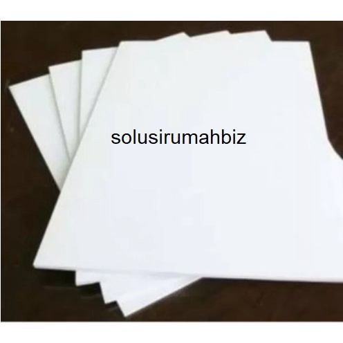 PVC SHEET BOARD Lembaran 3mm /100cm PLASTIK PAPAN FOAM PUTIH potongan
