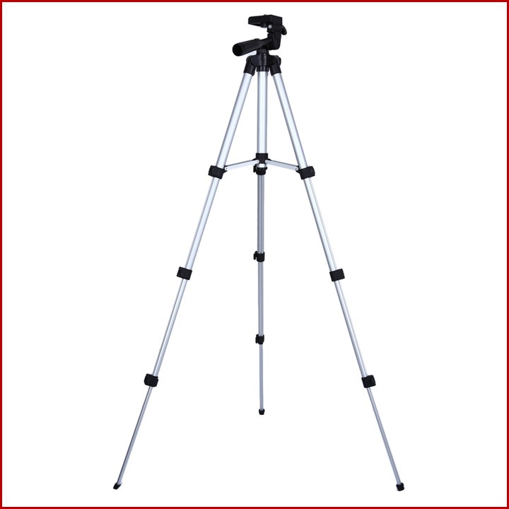 Tripod HP dan Kamera Universal 1Meter + Free Holder U Silver 3110 Murah Cod