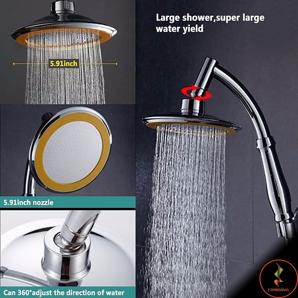 Shower head diameter 15 cm kepala shower filter aerator pancuran mandi