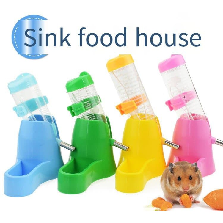 Botol Dispenser Makan Minum Hamster untuk di Kandang 80ml FEFARM