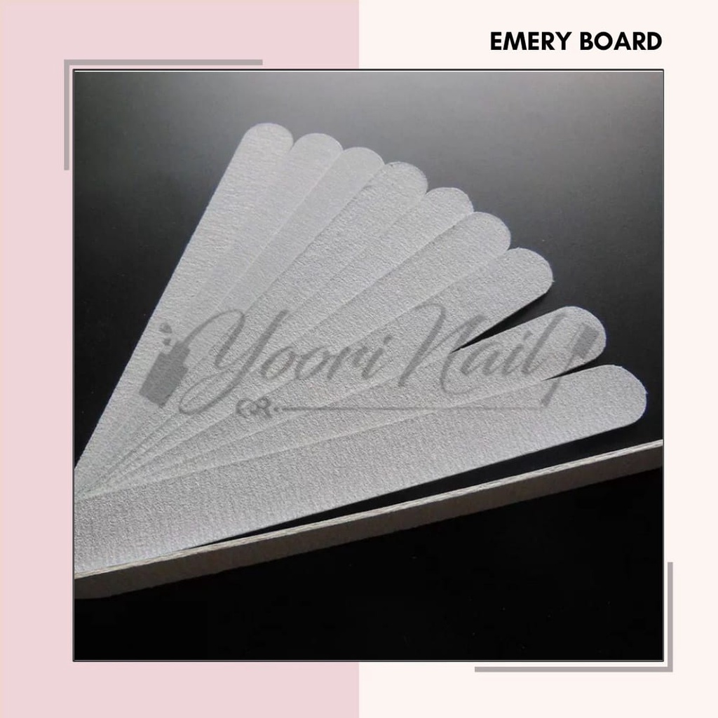 Emery board nail file tipis 180/240 kikir kuku nail buffer amplas kuku