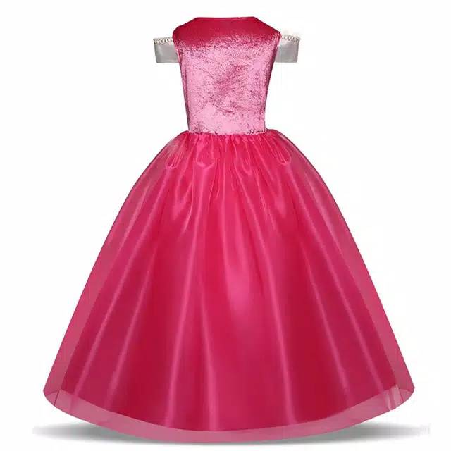 Baju kostum dress princess aurora dress hadiah ulang tahun anak perempuan