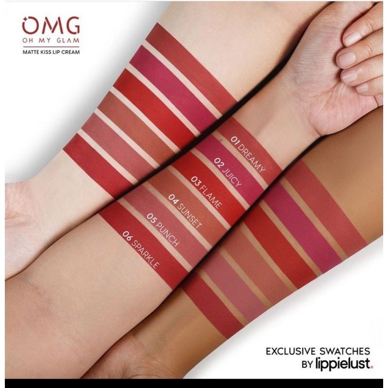 OMG OH MY GLAM Matte Kiss Lip Cream 3,5gr | Lipcream OMG | Lipstick OMG