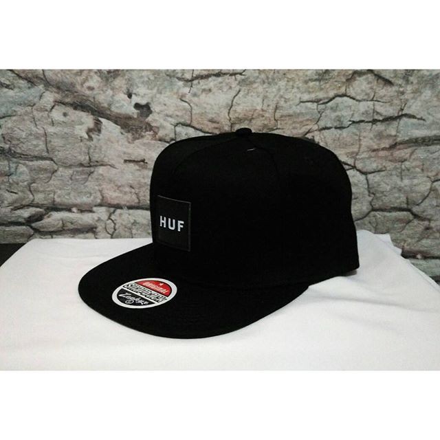 Topi Snapback Black Huf Fashion Distro Pria Import Murah