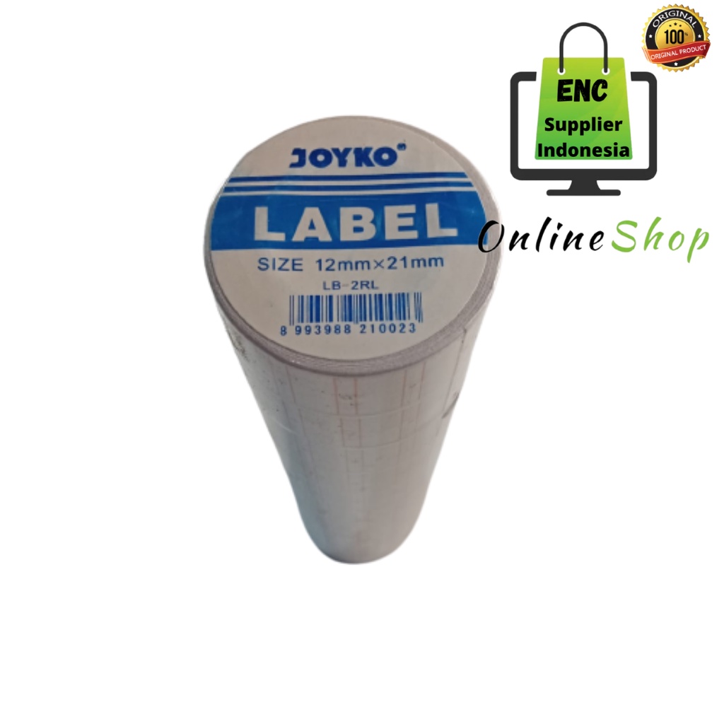 

joyko 10 buah label harga 1 baris joyko LB-2R 12MM X 21MM label rol joyko per slop - enc.sup