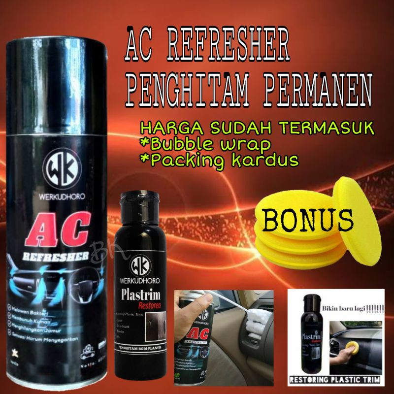 AC REFRESHER MOBIL / PENYEGAR UDARA &amp; PENGHITAM PERMANEN / BLACK TO BLACK PERMANENT