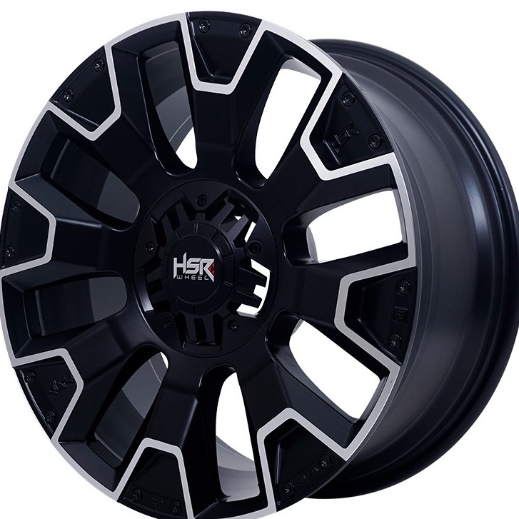 Velg Mobil Ring 18 HSR DOLASI black Pajero sport Fortuner Trd Free pemasangan ditoko+spooring