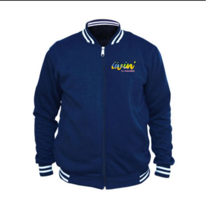 Jaket Varsyty Zipper Berlogo Livin by mandiri