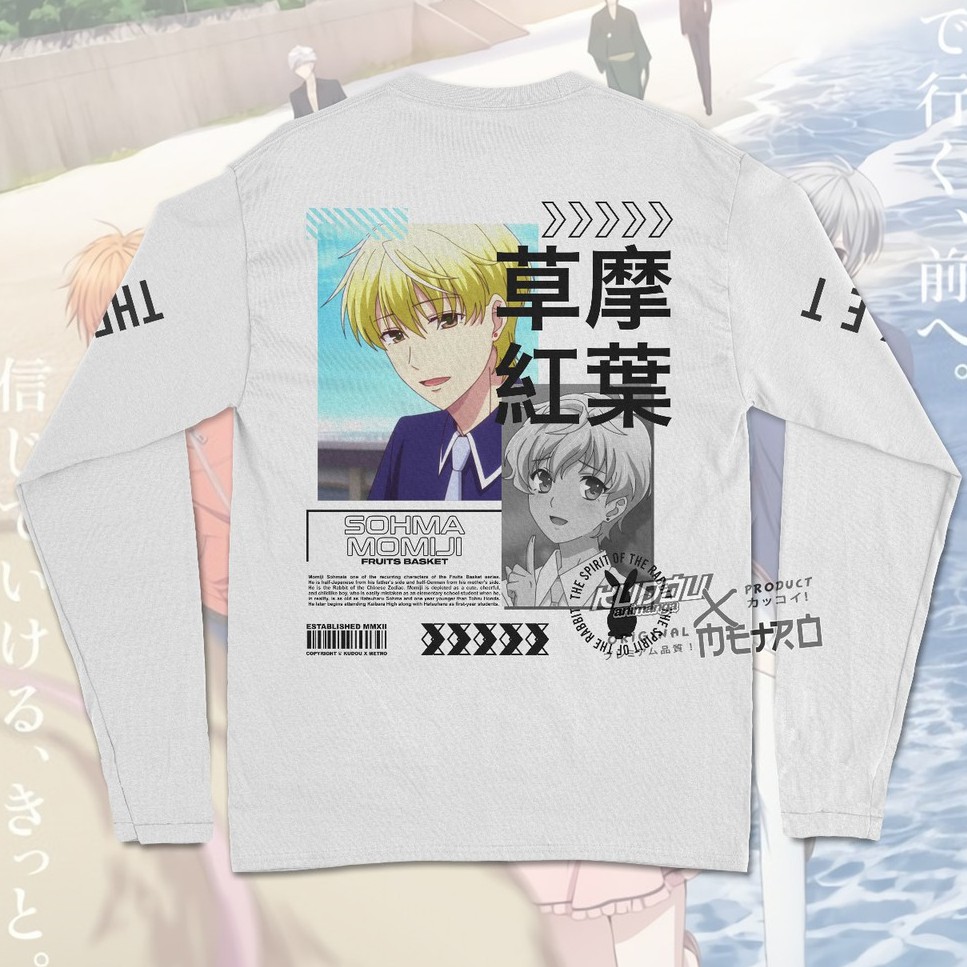 Longsleeve Sohma Momiji V2 Anime Fruits Basket Character Manga Cotton Cotton Combed 24s Premium