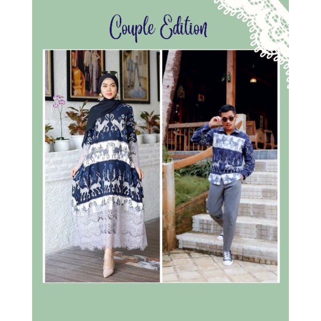 couple - dress couple - gamis - gamis tenun - gamis etnik - baju tenun - baju kondangan