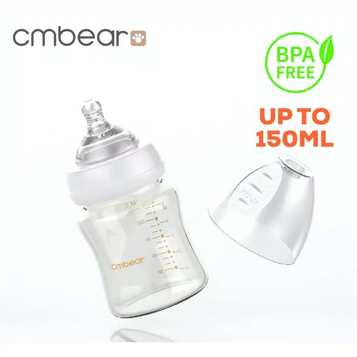 Botol Susu Bayi Real Bubee BPA FREE Baby Milk Bottle 150ml 2in1 BD11