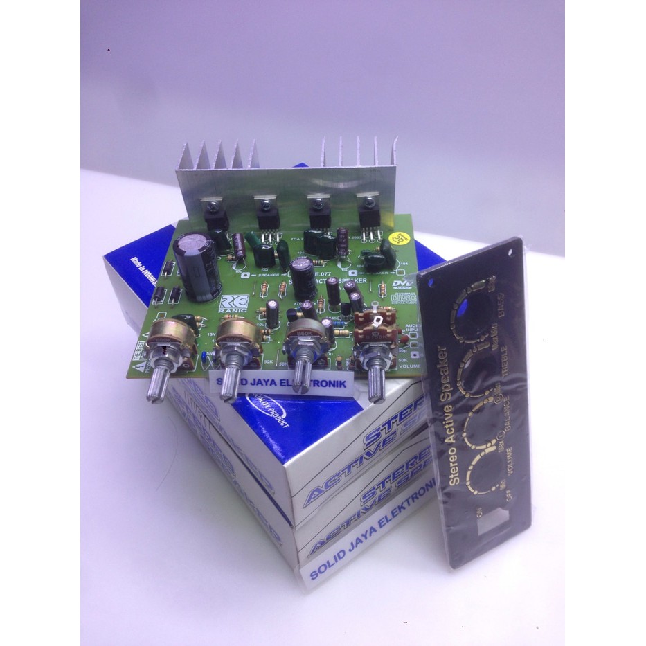 KIT POWER AKTIF TDA2030 STEREO TDA 2003 STEREO AMPLIFIER AUDIO ACTIVE 12 VOLT DC 12V 12 V RANIC 264