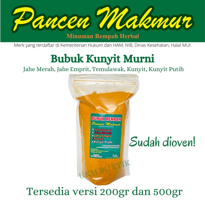 

TERBARU Bubuk Kunyit Murni 500gr