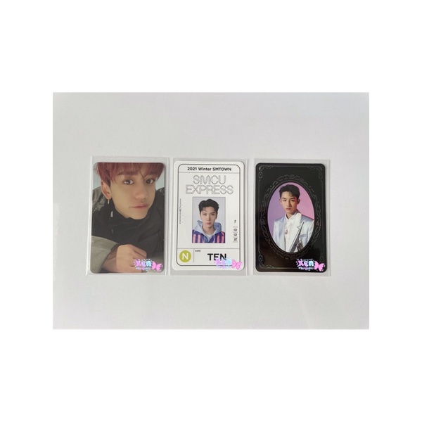 Photocard/pc Lucas Past Kihno, Ten SMCU Passcard, Winwin Yearbook/yb
