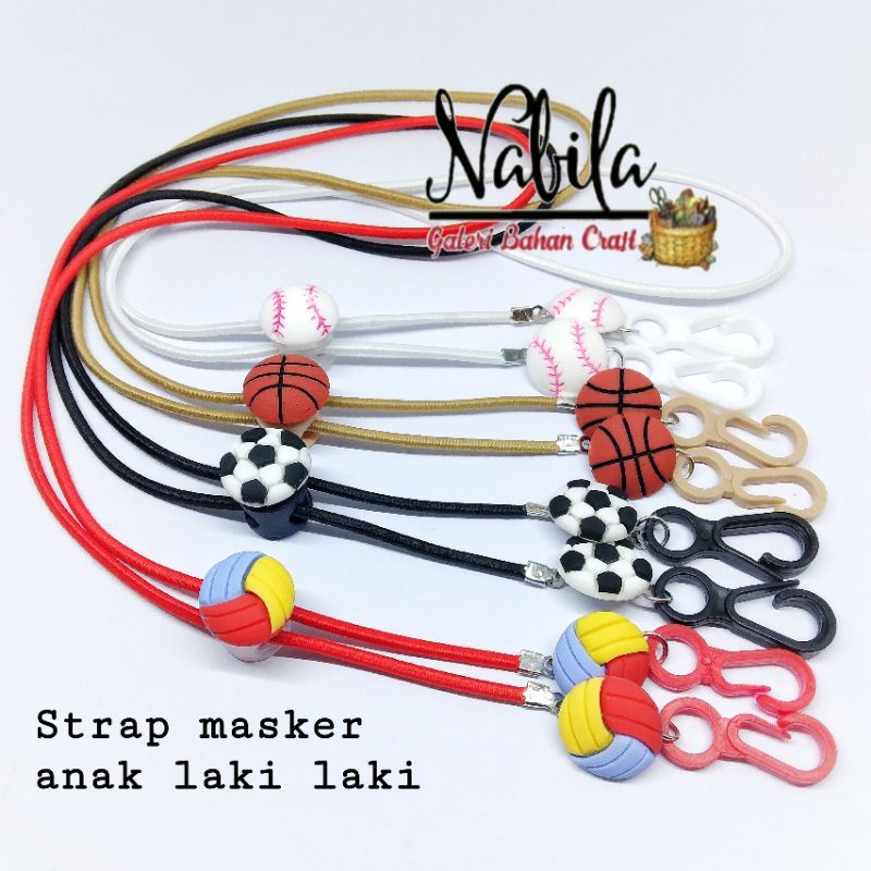 (1pcs) Strap masker anak laki laki