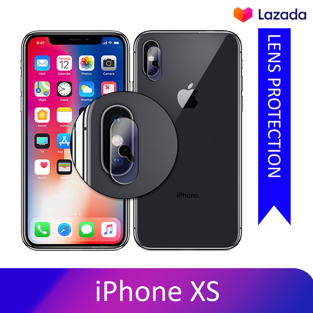 Tempered Glass Kamera iPhone XS Pelindung Kamera Bahan kaca