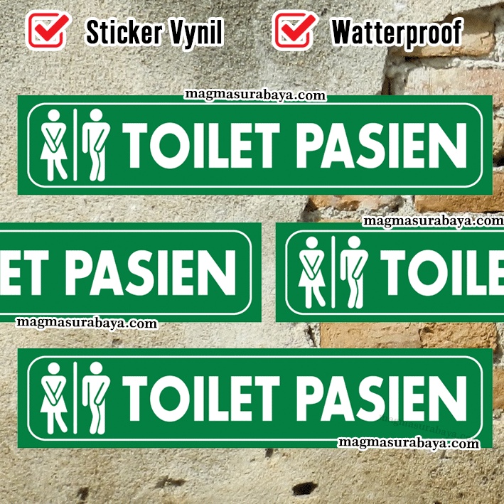 

Stiker Toilet Pasien magma surabaya label