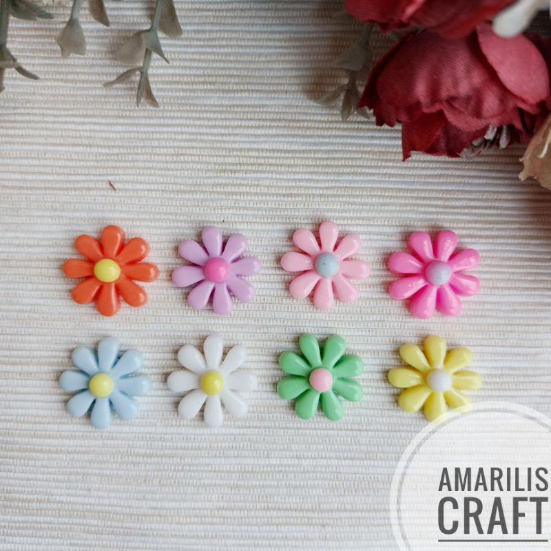 [10Pcs] Resin Clay - Daisy Flower