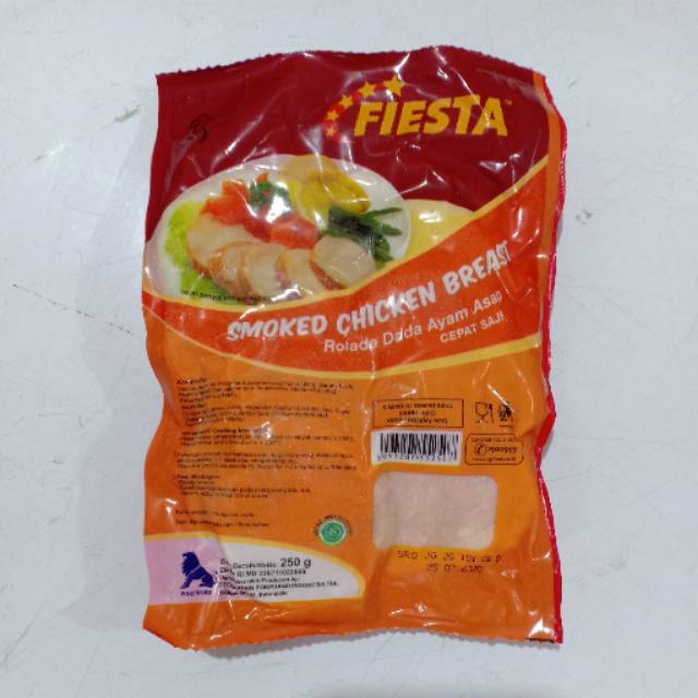 

FIESTA smoked chicken breast 10pc [ rolade dada ayam asap ]