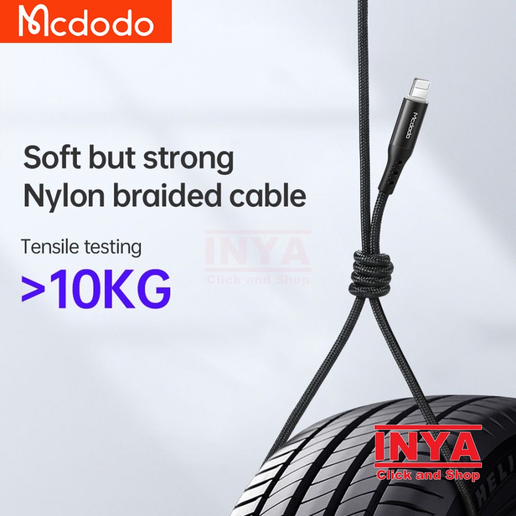 MCDODO CA-736 AUTO POWER OFF Type C to Lightning Data Cable 1.8m - Kabel Data iphone