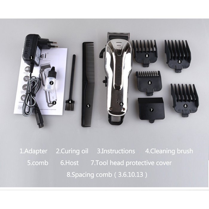 Alat Cukur Rambut KEMEI KM-1992 Hair Clipper Lithium Cas 03-019-km