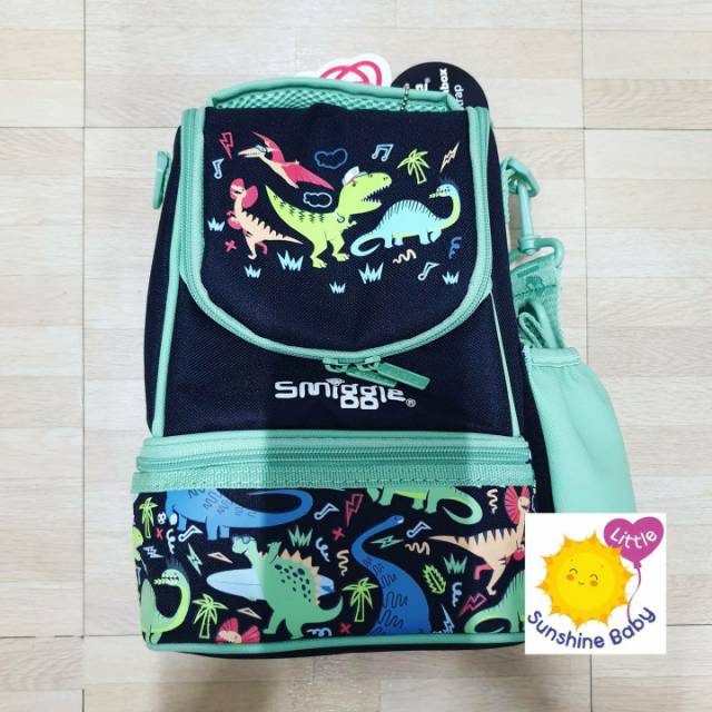 Smiggle Dino Lunch Bag Junior With Strap - Tas Bekel Smiggle Ori