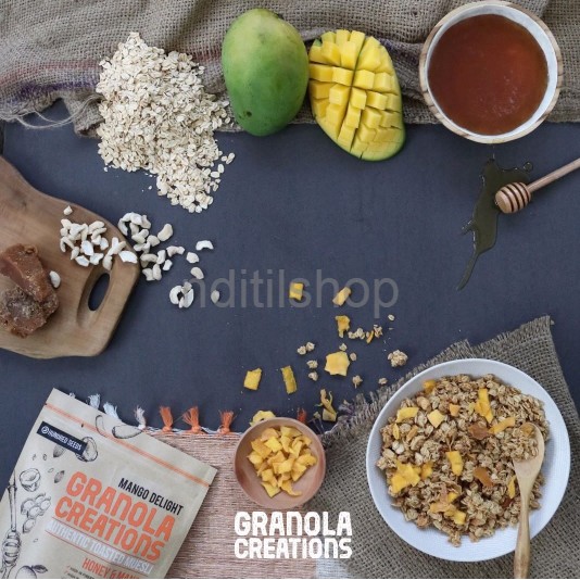 

Granola Creation 480gr - Honey & Manggo