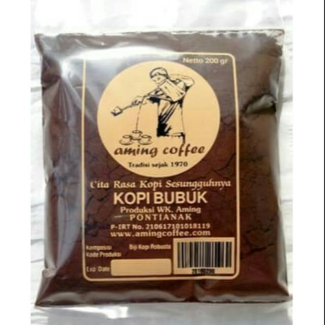 

Kopi aming khas pontianak netto 200gram