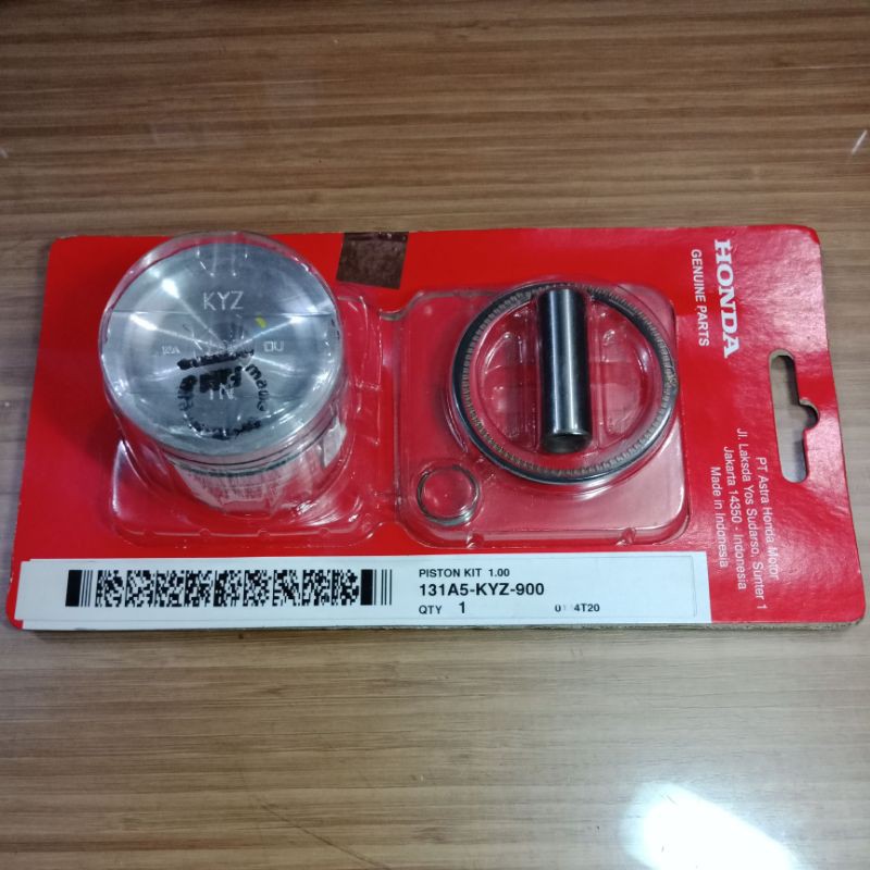 PISTON RING SEHER KIT KYZ SUPRA X 125 HELM IN BLADE 125 FI INJEKSI SIZE OS STANDAR STD 50 100 ORIGINAL ORI ASLI HONDA AHM-100/1.00