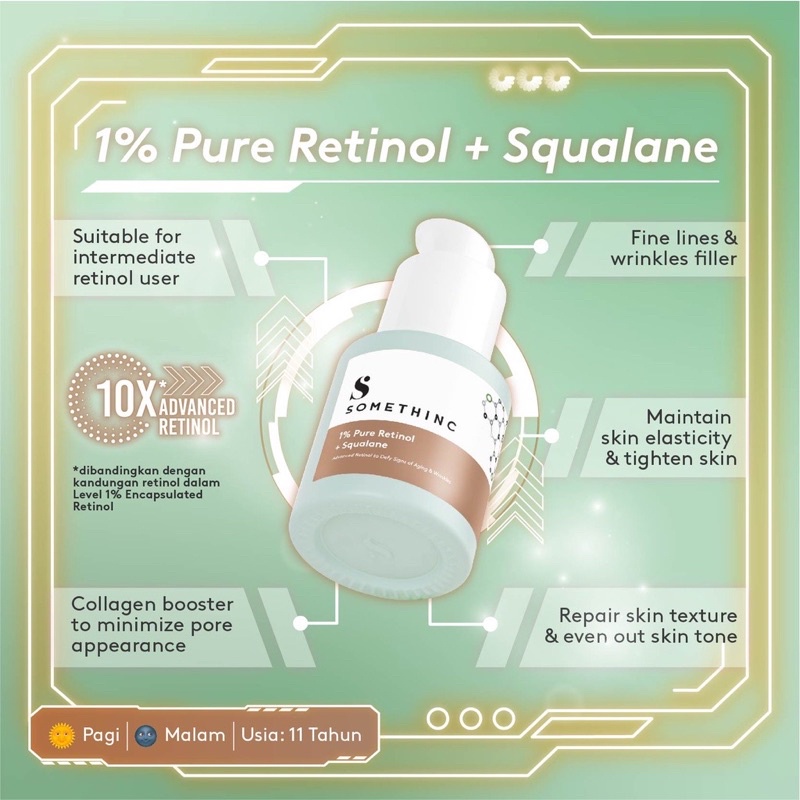 SOMETHINC 1% Pure Retinol + Squalane Serum 20ml