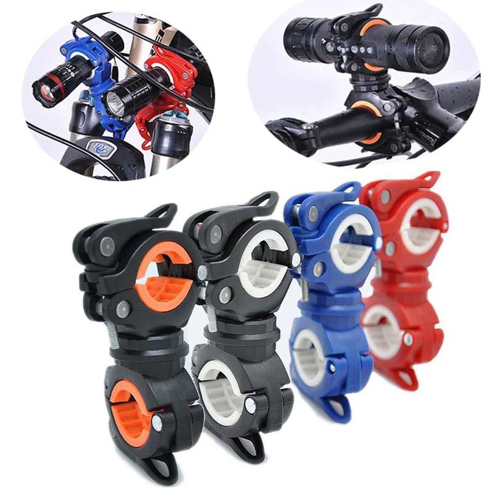 Lanfy Bike Lamp Holder Front LED Aksesoris Sepeda Pompa Berdiri 360derajat Rotatable Headlight Senter Holder