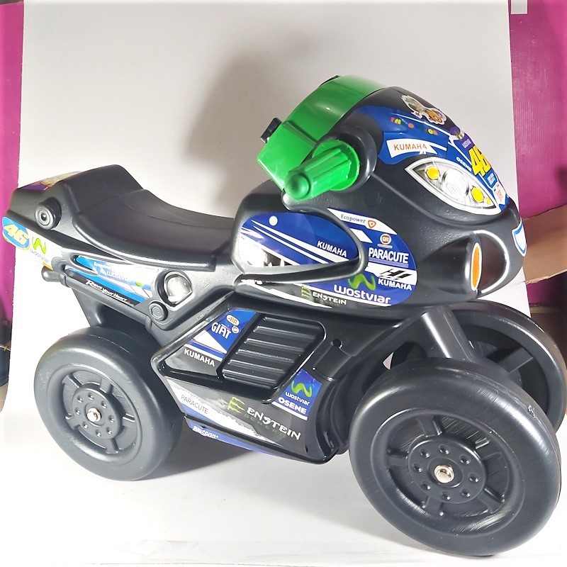 Mainan Anak Motor Balap Ada Musiknya Warna Biru Non Aki