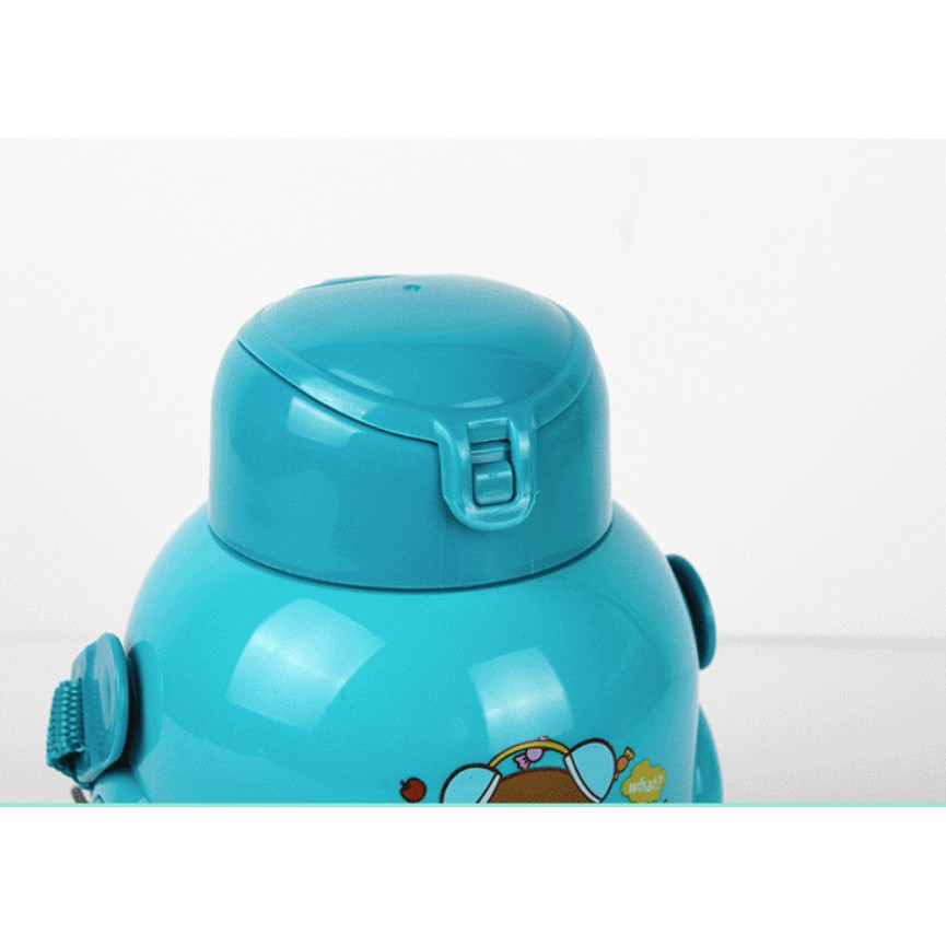 BOTOL MINUM ANAK 650 ml RILLAKUMA BULAT BPA FREE DENGAN TALI