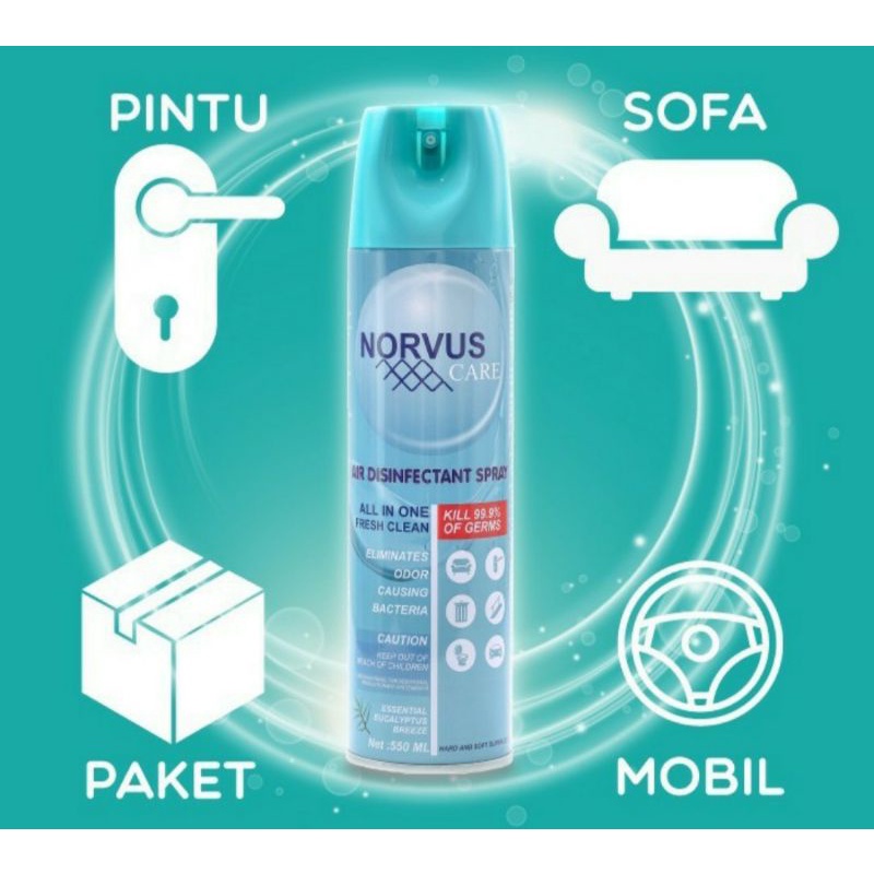 NORVUS Air Disinfectant Spray Aerosol 550 ml Varian Lemon