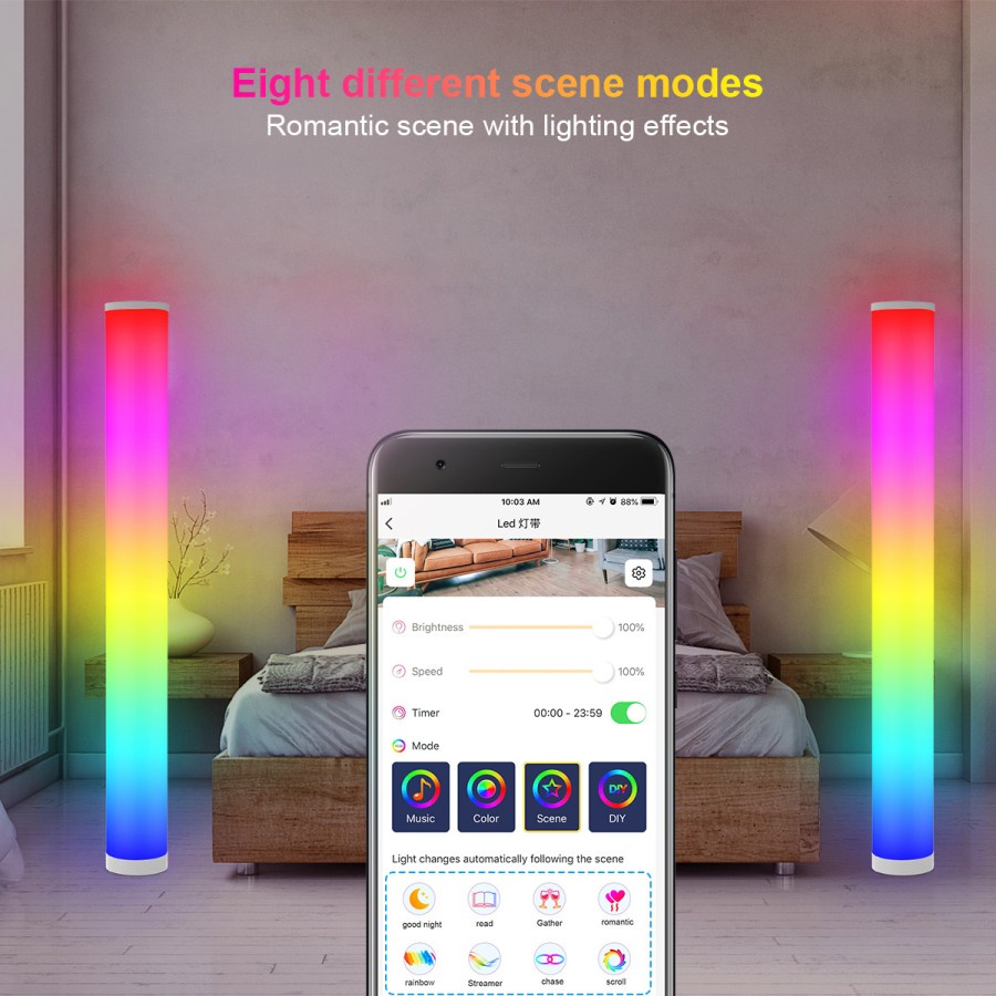 HARVEY RGB Floor Lamp Standing Lampu Lantai Berdiri RGB Bluetooth