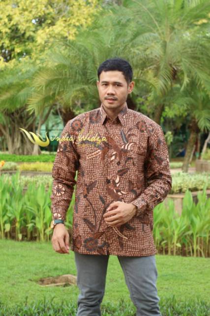 Kemeja Batik Panjang dobby laseman, furing hero