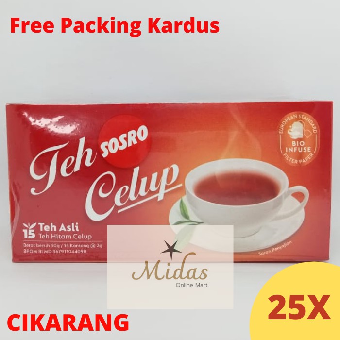 

Teh Sosro Celup Black Tea 15 100 Pcs (1 karton)