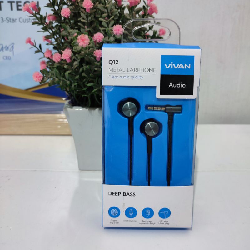 Headset VIVAN Q12 Wire Earphone