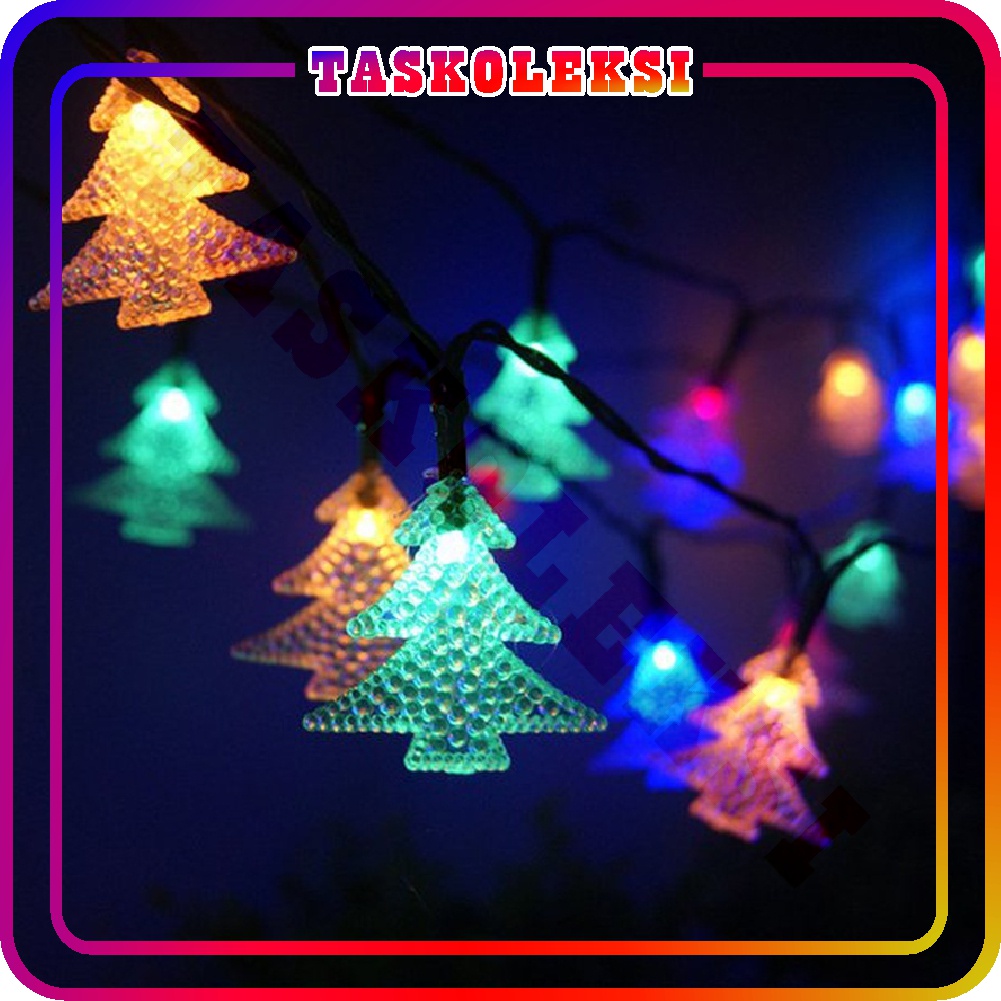 ☛TK☚ E013 Lampu Tumblr 4 Meter 20Led Pohon Cemara / Lampu Twinkle Light / Tumbler Natal / Lampu Tumblr Pohon Natal