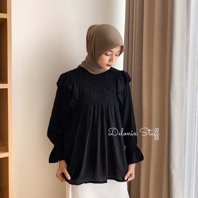 DELONIX | Smock crinkle blouse