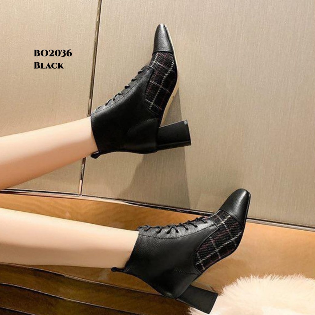 WYN  SEPATU BOOTS WANITA HEELS BO2036